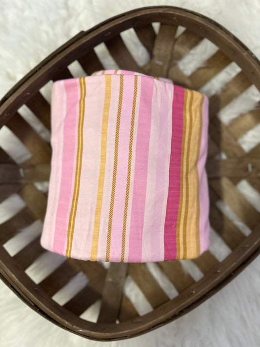 Pink & gold stripes